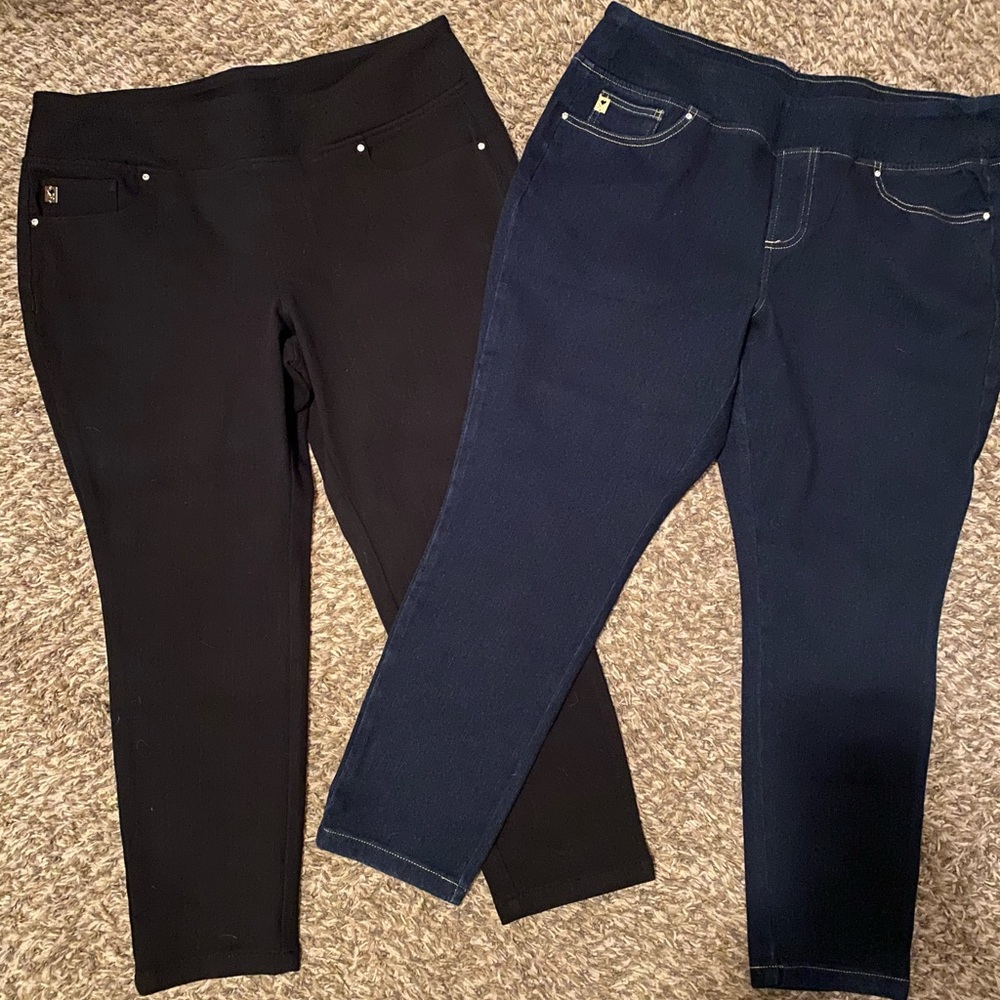 Kim Gravel jeans in 18WP. Listing is for two pair.